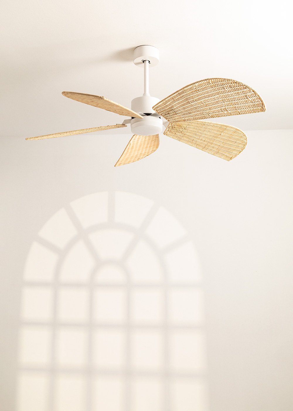 CREATE - WIND RATTAN - Leiser Deckenventilator 40W Ø132cm , Galeriebild 4
