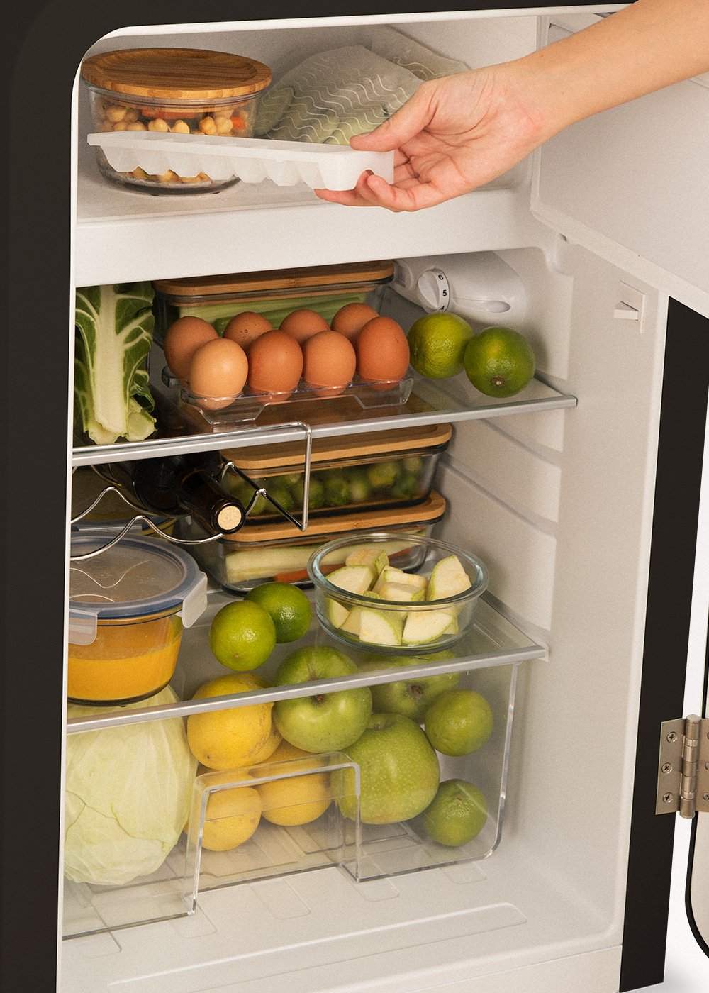 CREATE - FRIDGE RETRO 107L - Kühlschrank im Retro-Stil, Galeriebild 6