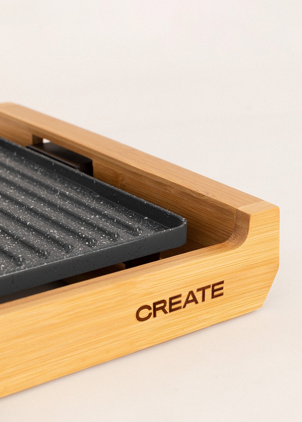 CREATE - STONE FLAT BAMBOO - 1800W Elektrische Teppanyaki Grillplatte, Galeriebild 6