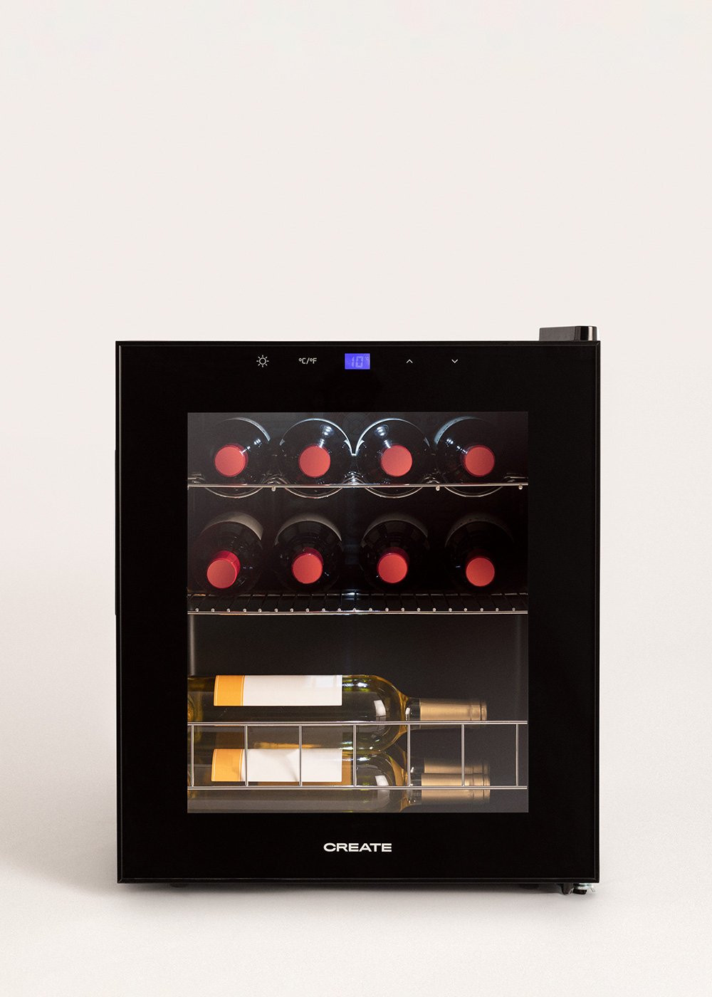 CREATE - WINECOOLER L15 - Elektrischer Weinkühlschrank für 12 oder 15 Flaschen mit Metallregalen, Galeriebild 2