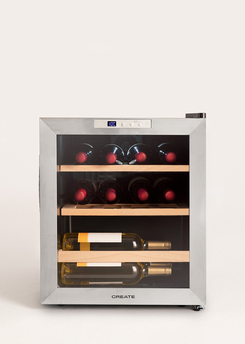 CREATE - WINECOOLER WOOD L15 - Elektrischer Weinkühlschrank für 12 oder 15 Flaschen mit Holzregalen, Galeriebild 2