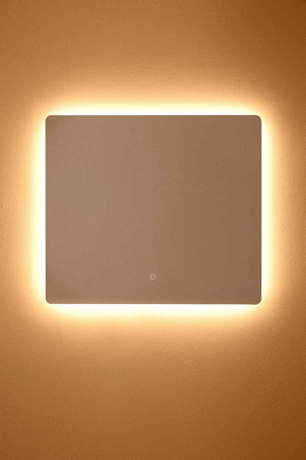 Rechteckiger Badezimmerspiegel mit LED-Licht (80 x 70 cm) Gualar  , Galeriebild 2