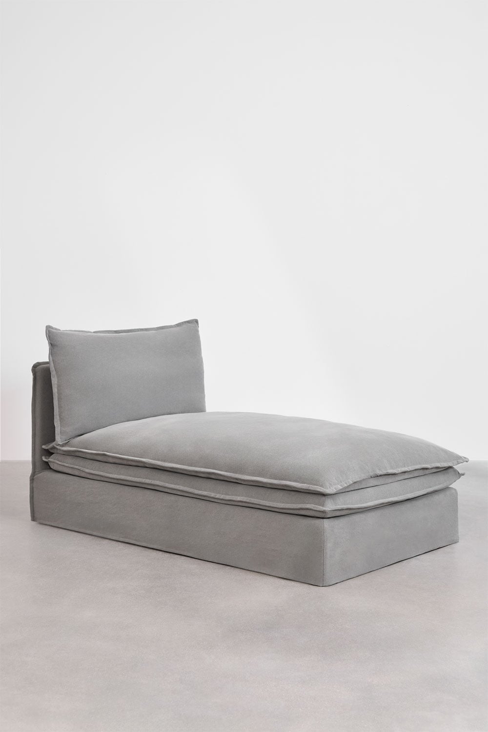 Modulares 3-teiliges Chaiselongue-Sofa aus Leinen und Baumwolle Grace, Galeriebild 8