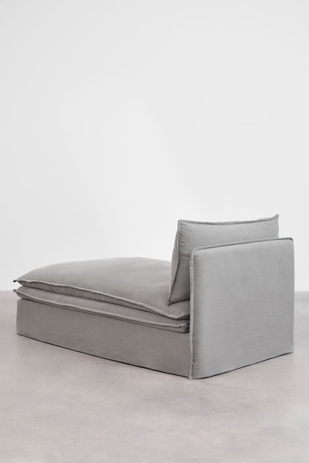 Modulares 3-teiliges Chaiselongue-Sofa aus Leinen und Baumwolle Grace, Galeriebild 9