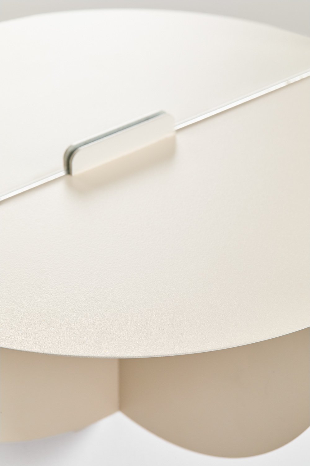 Ovaler Wandspiegel 30x60 cm mit Regal aus Nubino-Stahl, Galeriebild 5