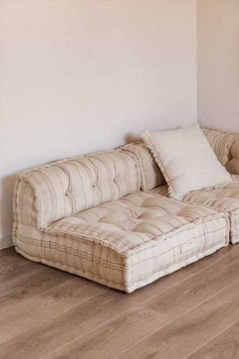 Modulares Sofa-Mittelstück aus Dhel-Baumwolle