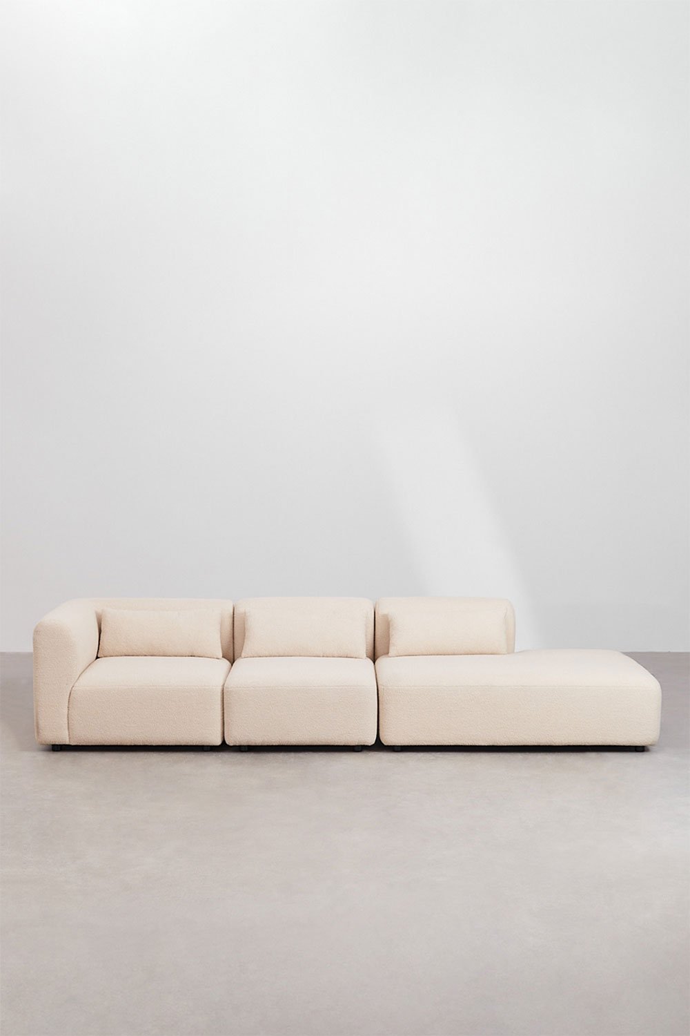 3-teiliges modulares Ecksofa Fogler mit Chaiselongue rechts, Galeriebild 3