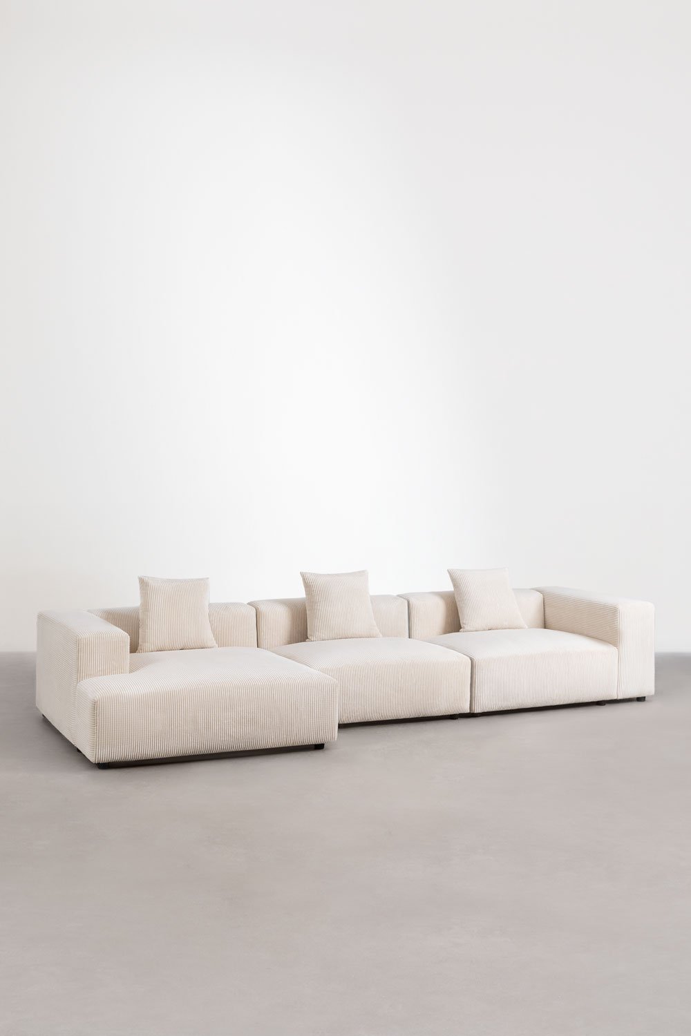 3-teiliges modulares Chaiselongue-Sofa links (↔︎375 cm) Bruna, Galeriebild 1