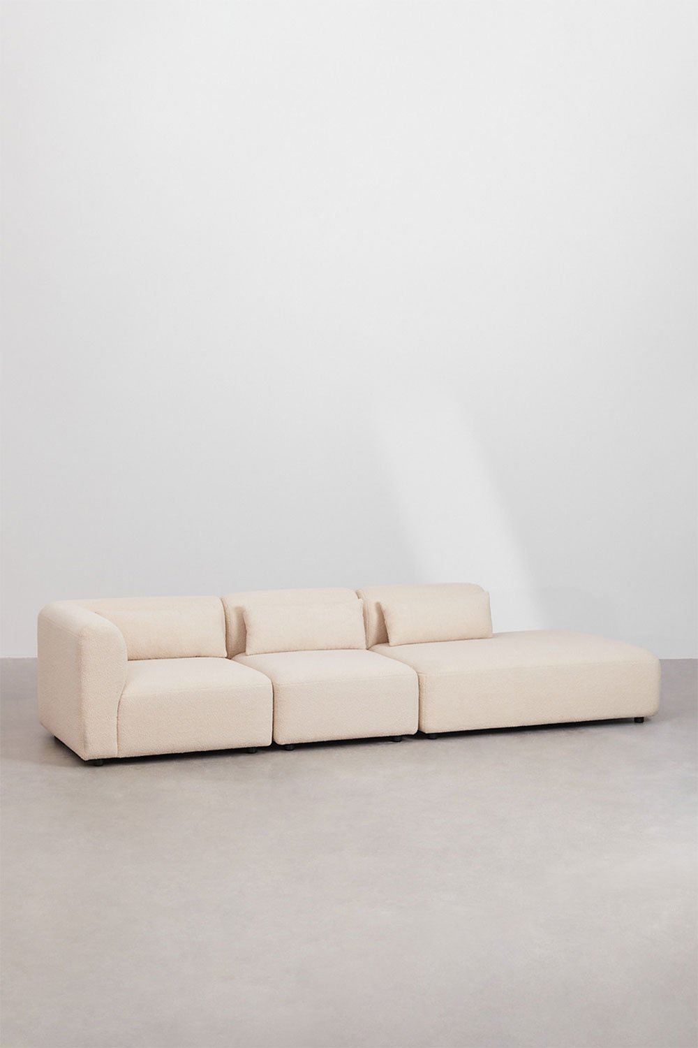 3-teiliges modulares Ecksofa Fogler mit Chaiselongue rechts, Galeriebild 1