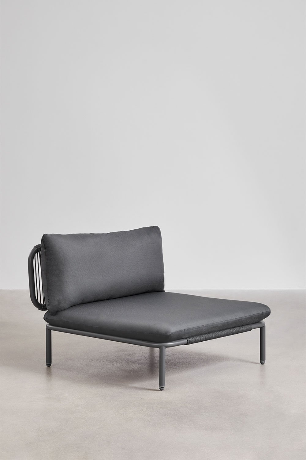 Gartenset mit 2-teiliger modularer Sofa und Hocker aus Roubly-Stahl, Galeriebild 3