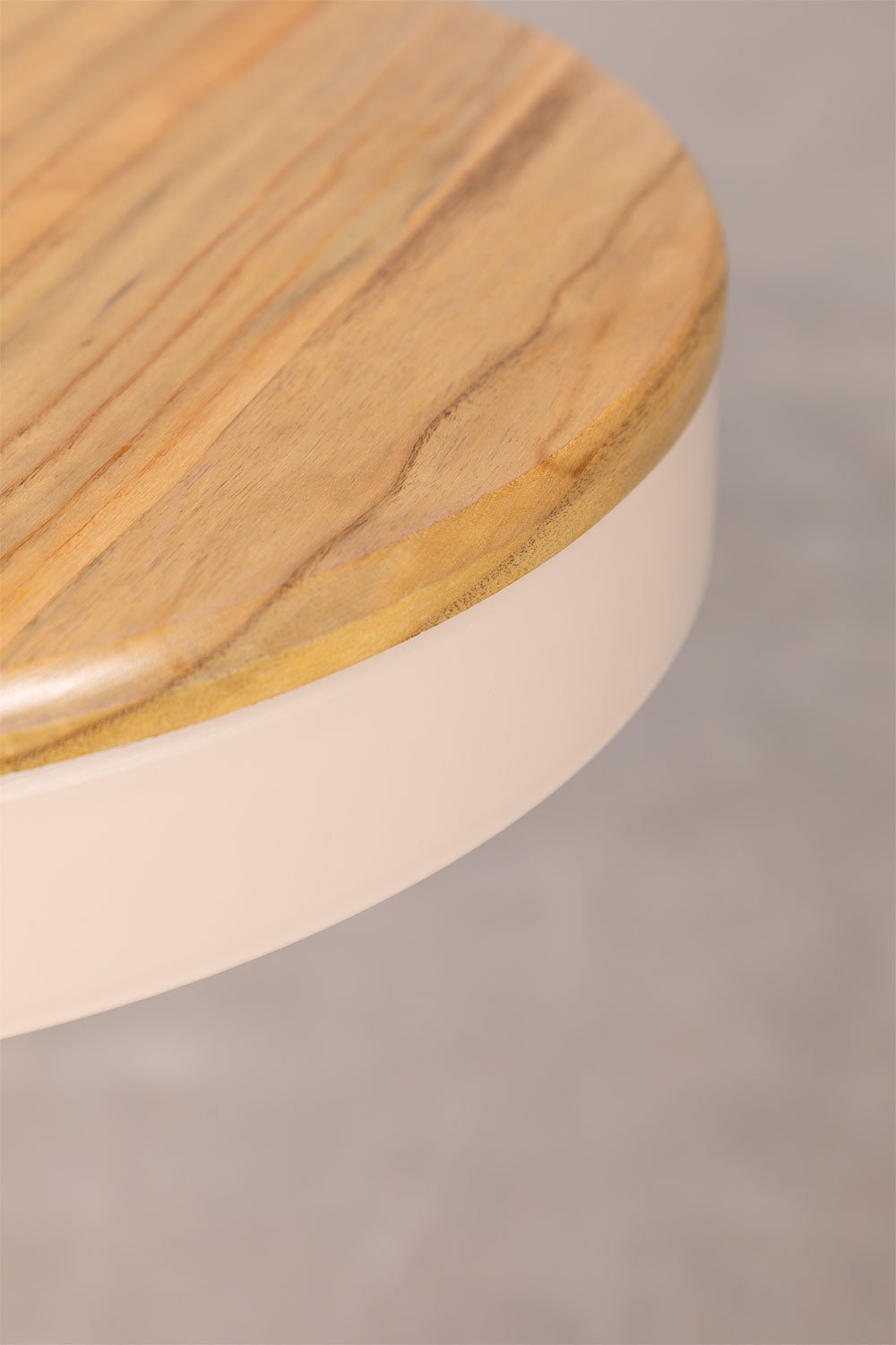 4er-Pack Barhocker 75 cm aus Buchenholz Polypropylen und grauem Kunstleder Nordic Edition, Galeriebild 4