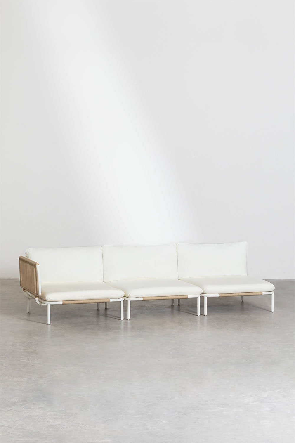 3-teiliges modulares Eck-Gartensofa Roubly, Galeriebild 2