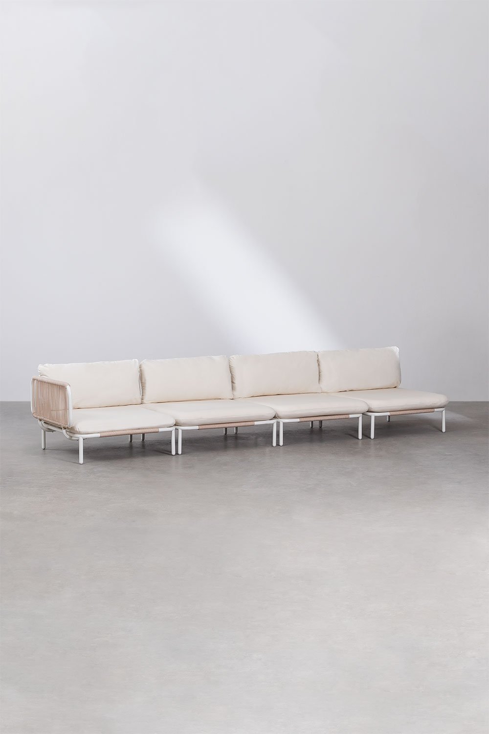 4-teiliges modulares Eckgartensofa Roubly , Galeriebild 1