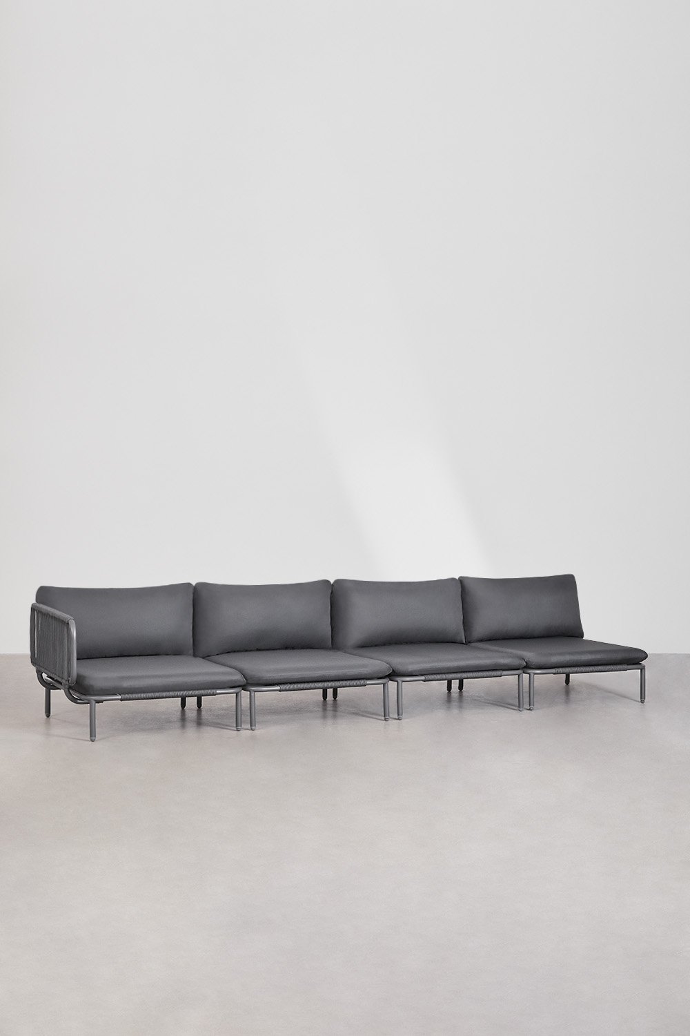 4-teiliges modulares Eckgartensofa Roubly , Galeriebild 1