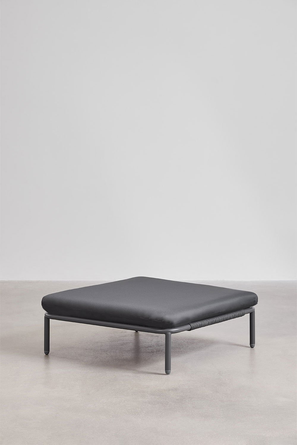 3-teiliges modulares Gartensofa mit 2 Ecksesseln, Pouf und Roubly-Sessel, Galeriebild 8