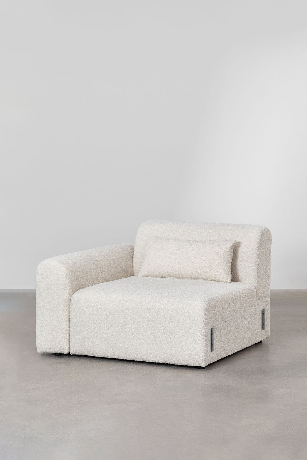 Linkes Eckmodul für modulares Sofa aus Borjan-Lammfell, Galeriebild 2