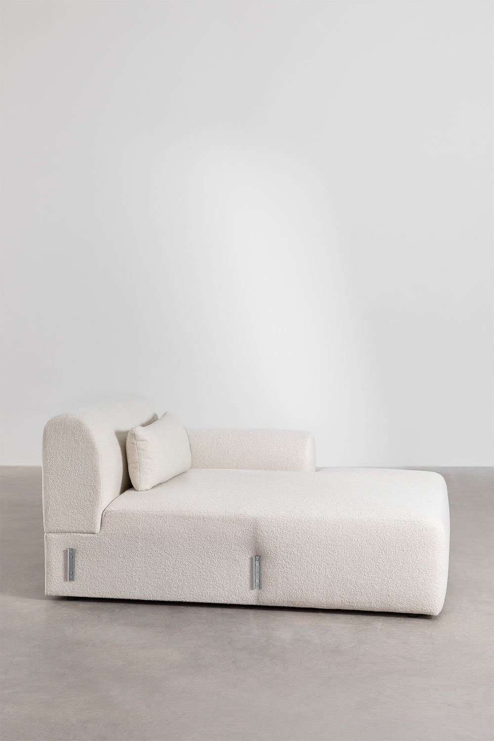 Rechtes Chaiselongue-Modul für modulares Sofa aus Borjan-Lammfell, Galeriebild 2