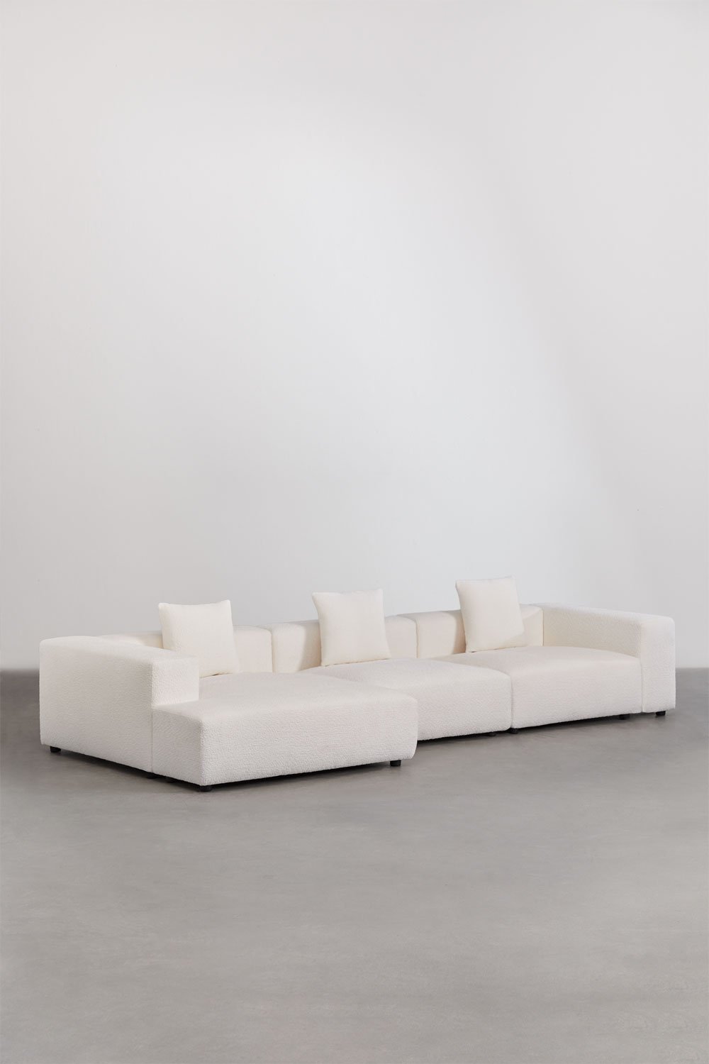 Modulares Sofa mit linker Chaiselongue, 3-teilig (↔︎375 cm) mit hoher Armlehne Bruna, Galeriebild 1