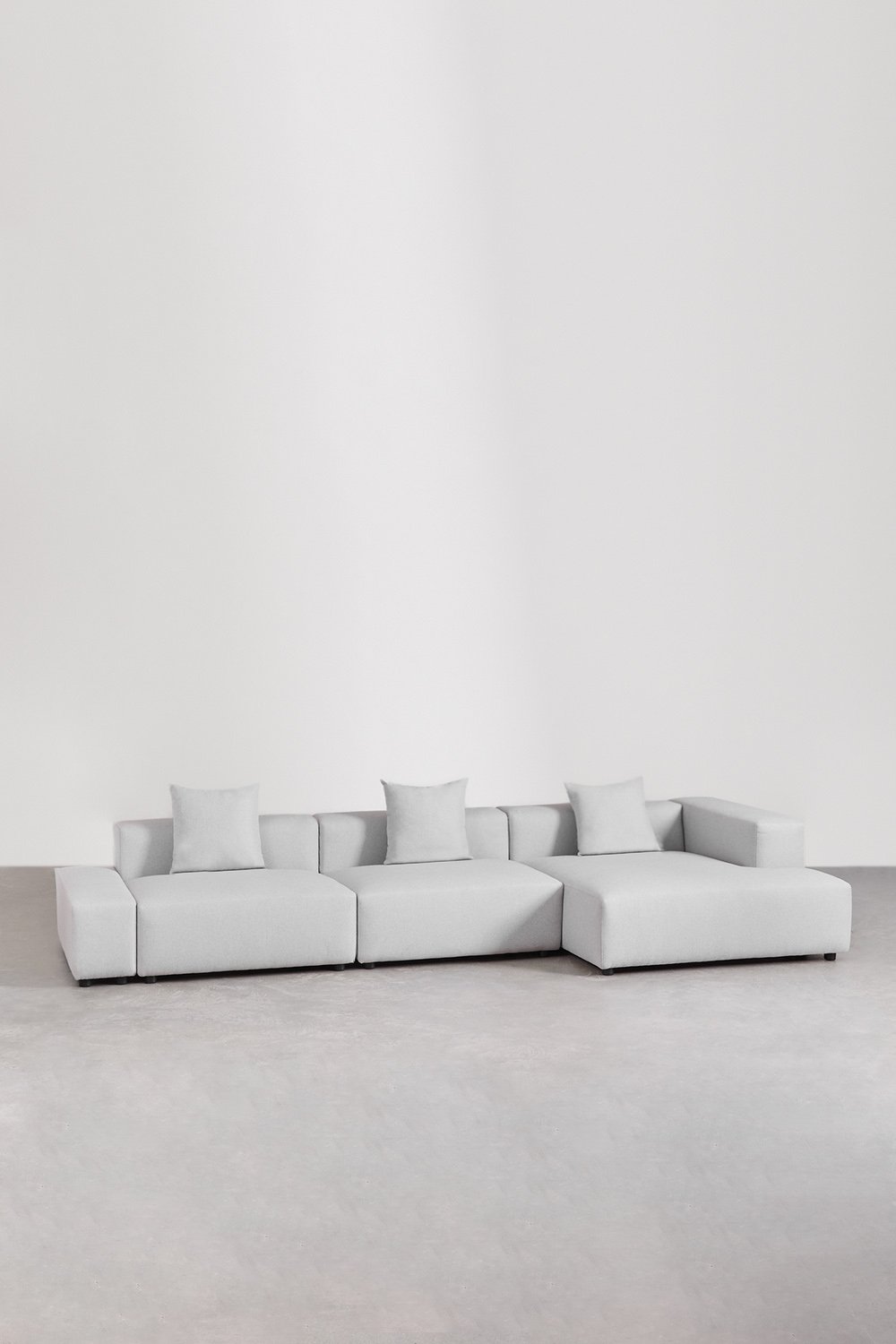 3-teiliges modulares Chaiselongue-Sofa für die rechte Ecke (↔︎375 cm) Bruna, Galeriebild 1