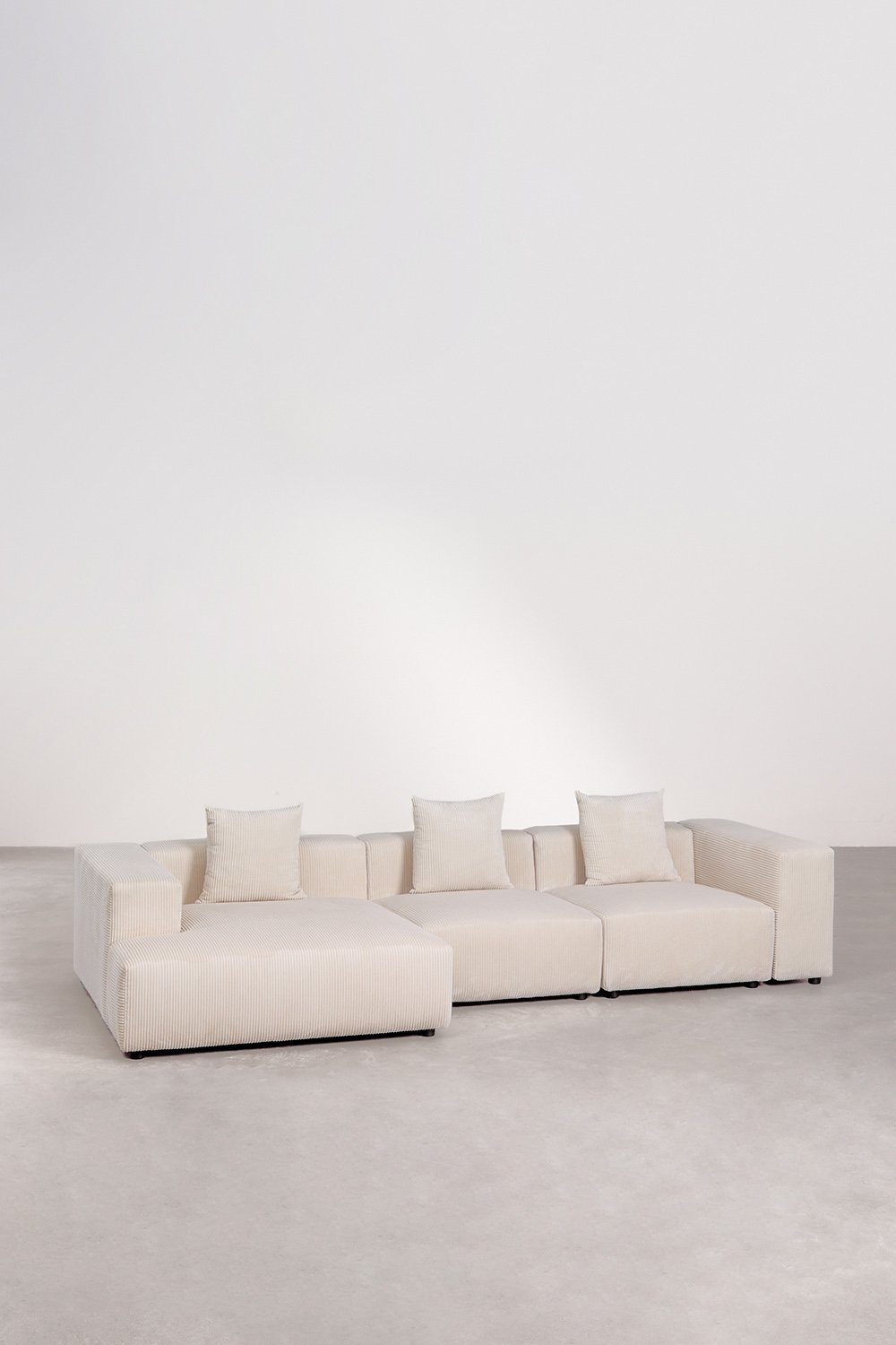 Modulares Sofa mit linker Chaiselongue, 3-teilig (↔︎335 cm) mit hoher Armlehne Bruna, Galeriebild 1