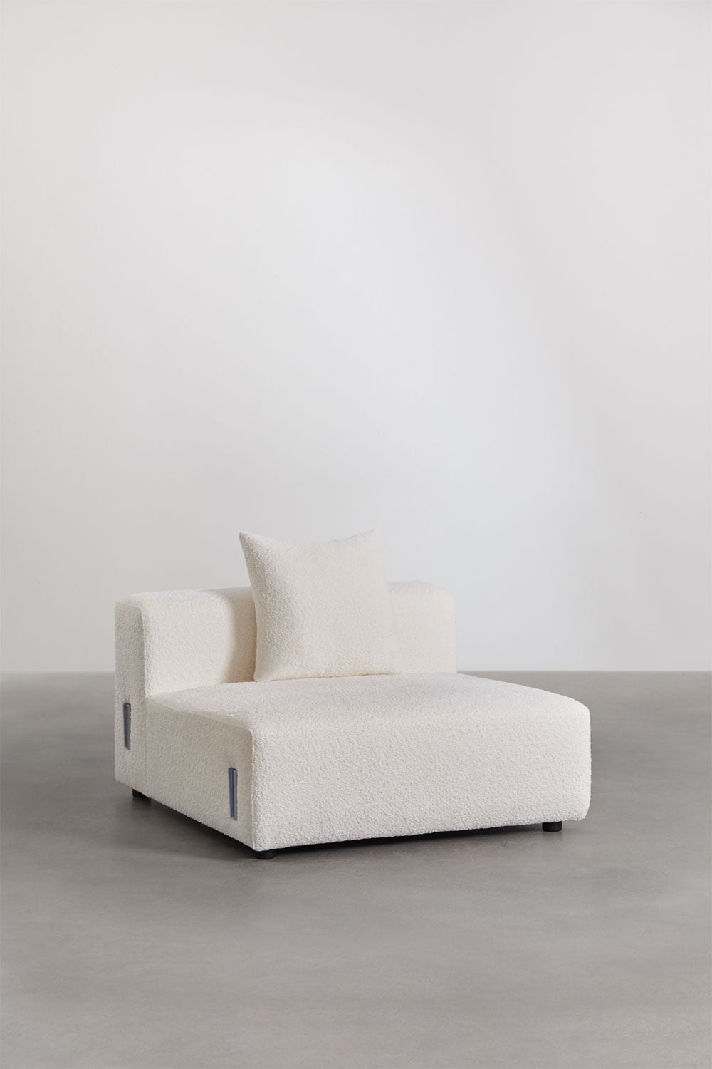 3-teilige modulares Ecksofa mit hohem Armlehne und Hocker ↔︎450 cm Bruna, Galeriebild 4