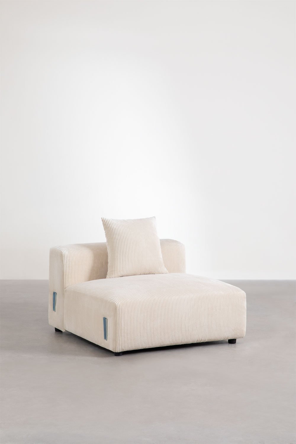 Zentrales Modul 105x113 cm mit Kissen für modulares Sofa Bruna, Galeriebild 1