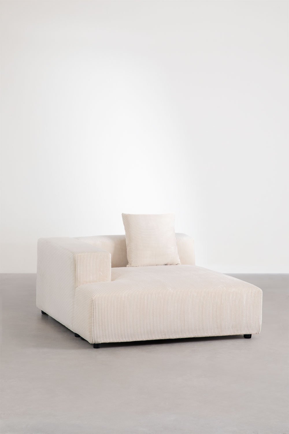 Linkes Chaise-Longue-Modul mit Kissen für das modulare Sofa Bruna, Galeriebild 1