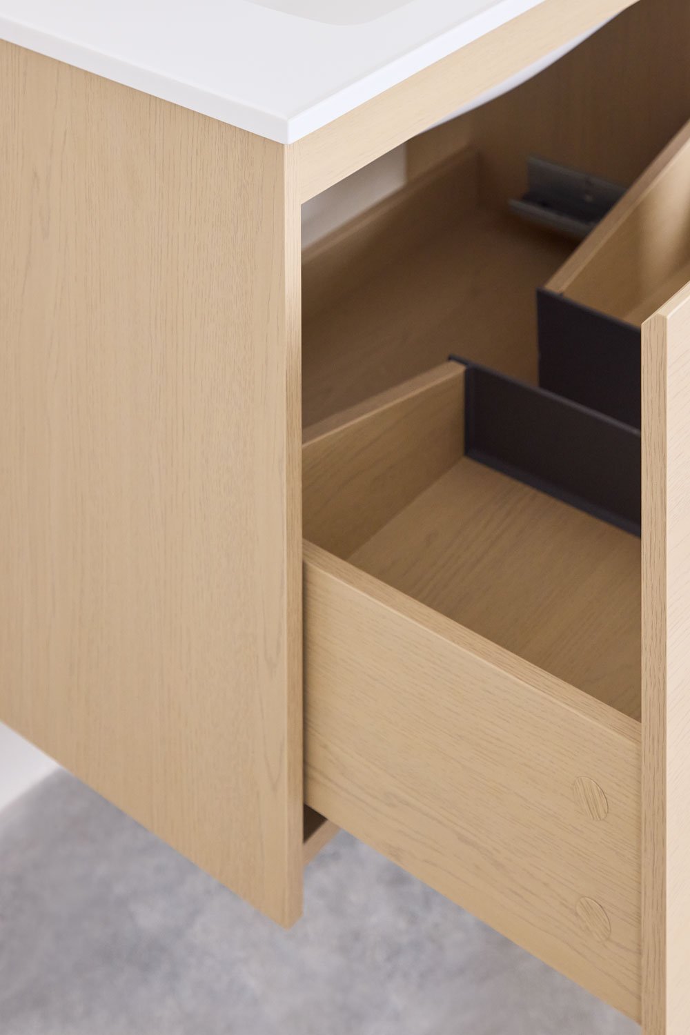 Badezimmermöbel-Set aus Holz mit integriertem Waschbecken Jacob, Galeriebild 5