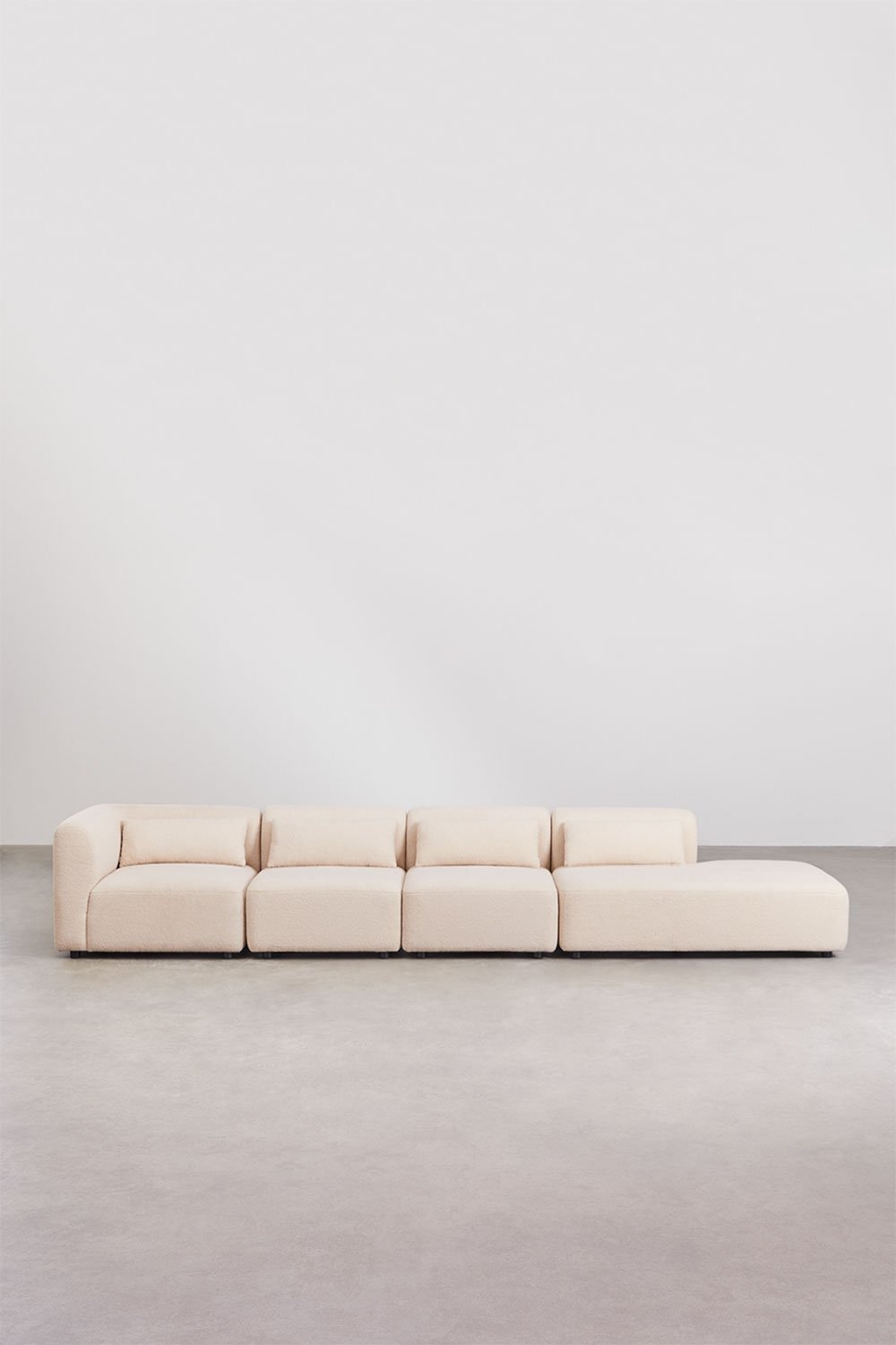 4-teiliges modulares Ecksofa Fogler mit rechter Chaiselongue, Galeriebild 3