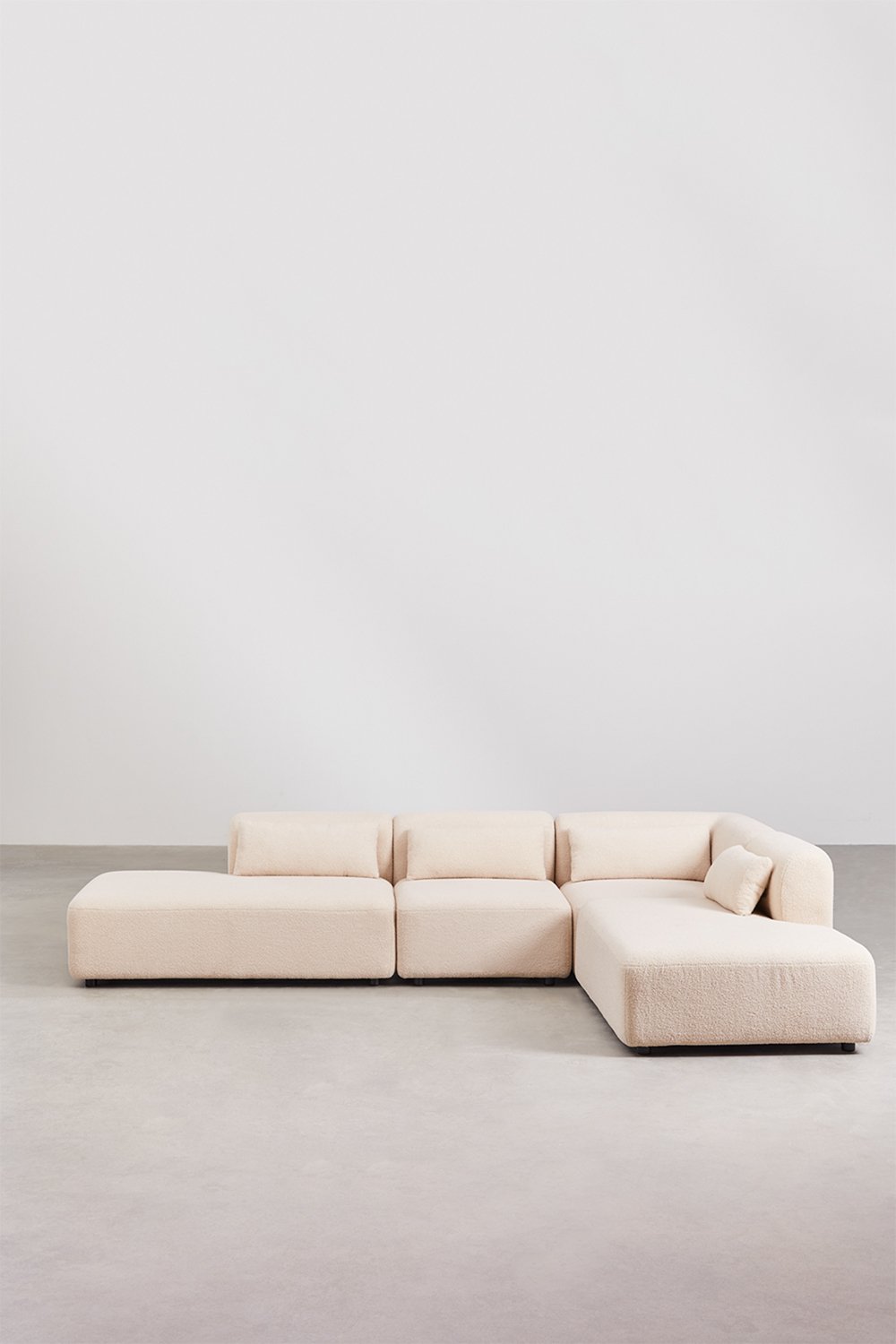 4-teiliges modulares Ecksofa Fogler mit Doppel-Chaiselounge, Galeriebild 4