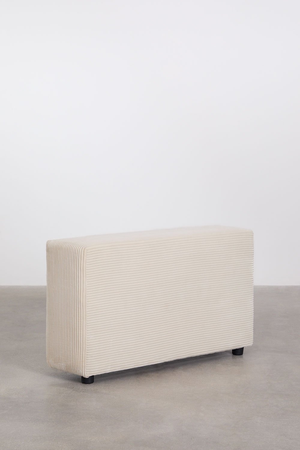 3-teilige modulares Ecksofa links mit hoher Armlehne und Hocker ↔︎370 cm Bruna, Galeriebild 8