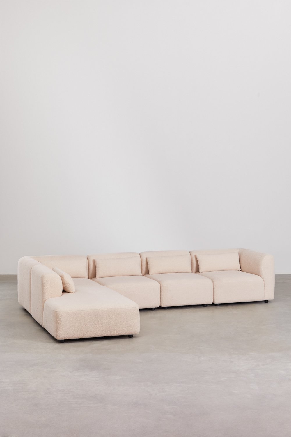 5-teiliges modulares Sofa Fogler mit Chaiselongue links, Galeriebild 1