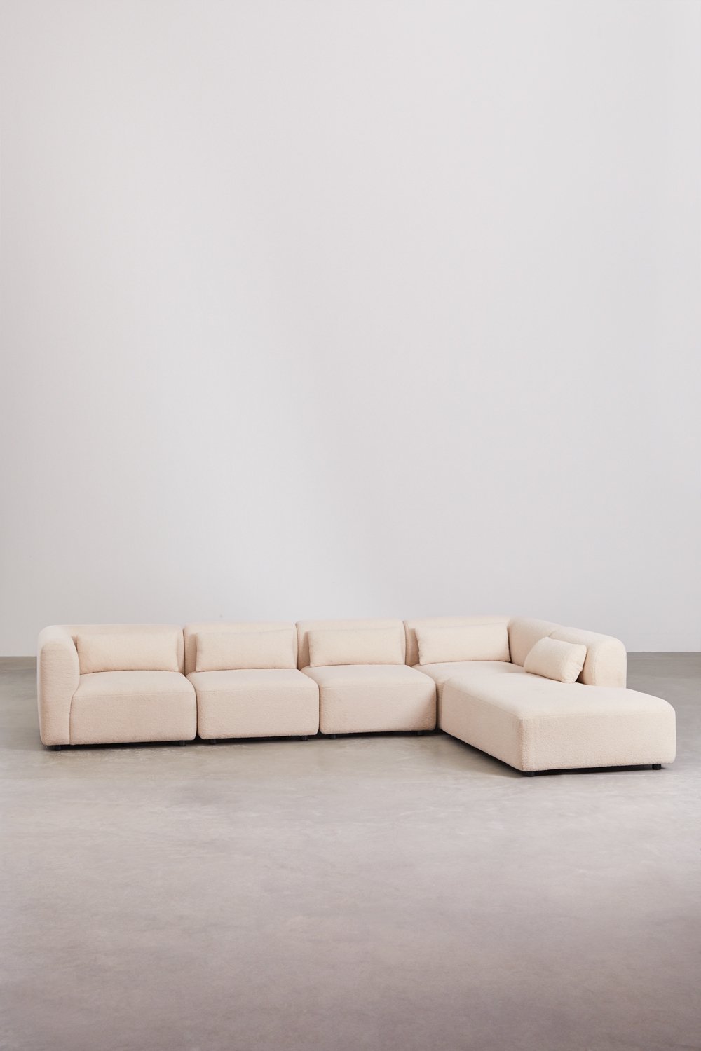 5-teiliges modulares Sofa Fogler mit Chaiselongue rechts, Galeriebild 1