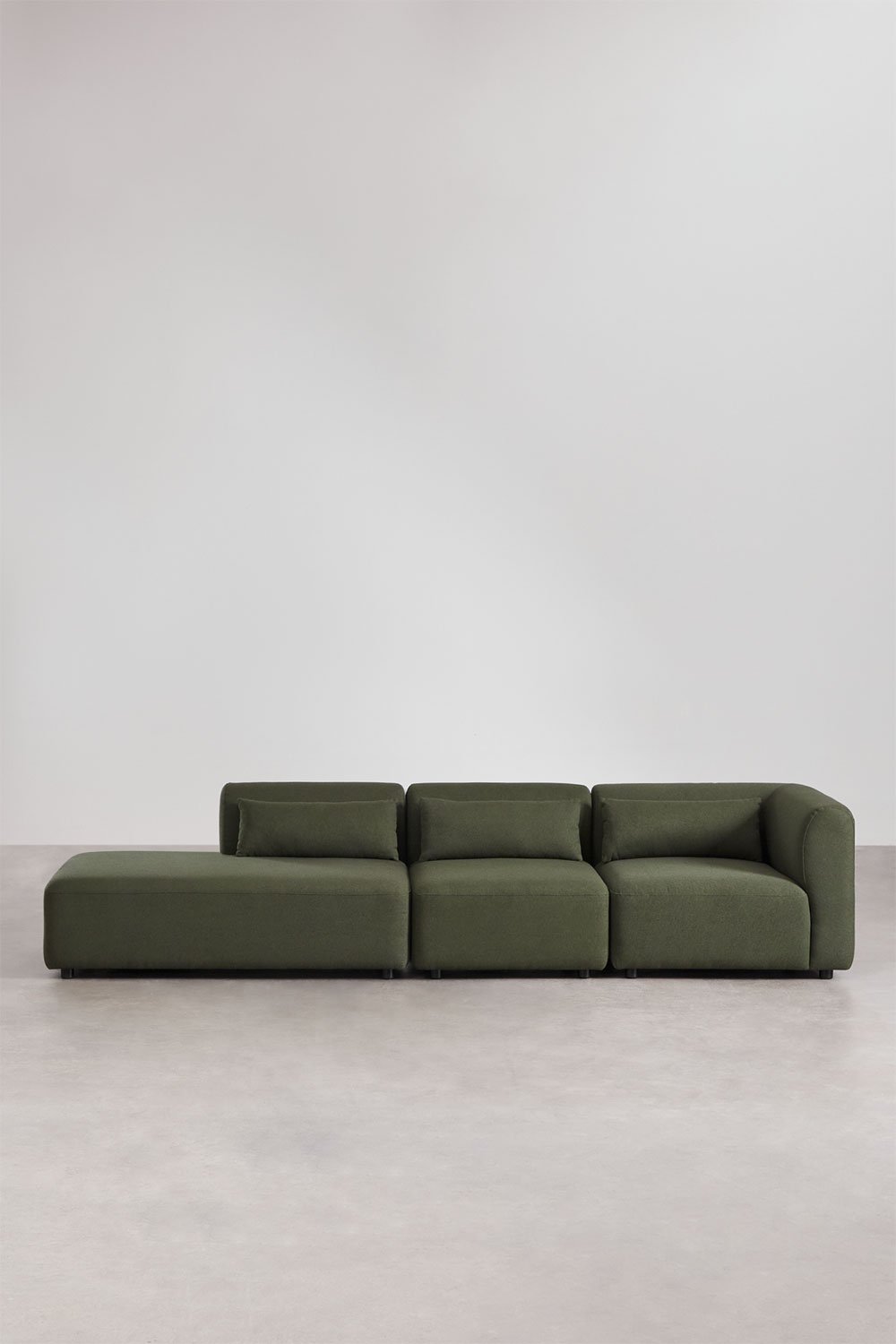 3-teiliges modulares Ecksofa Fogler mit Chaiselongue links, Galeriebild 3