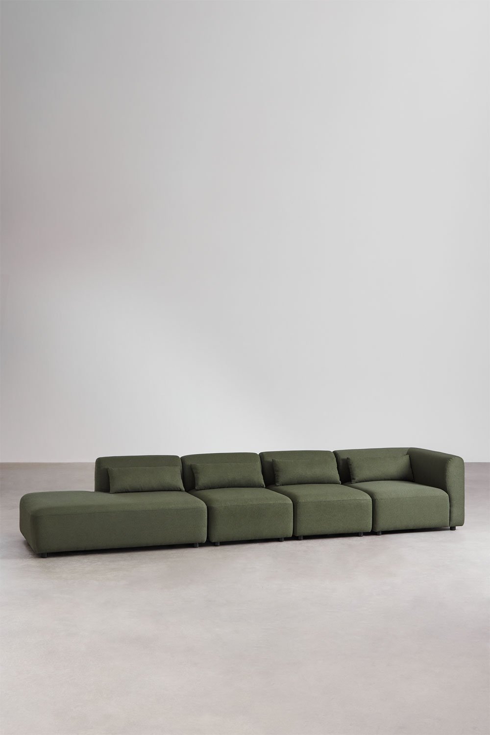 4-teiliges modulares Ecksofa Fogler mit linker Chaiselongue, Galeriebild 1