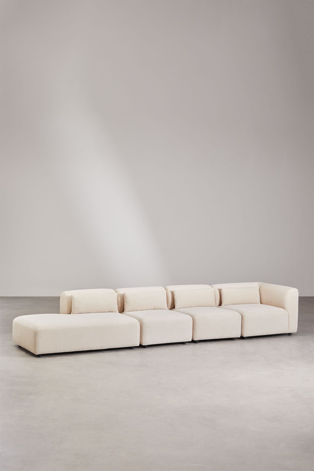 4-teiliges modulares Ecksofa Fogler mit linker Chaiselongue, Galeriebild 1