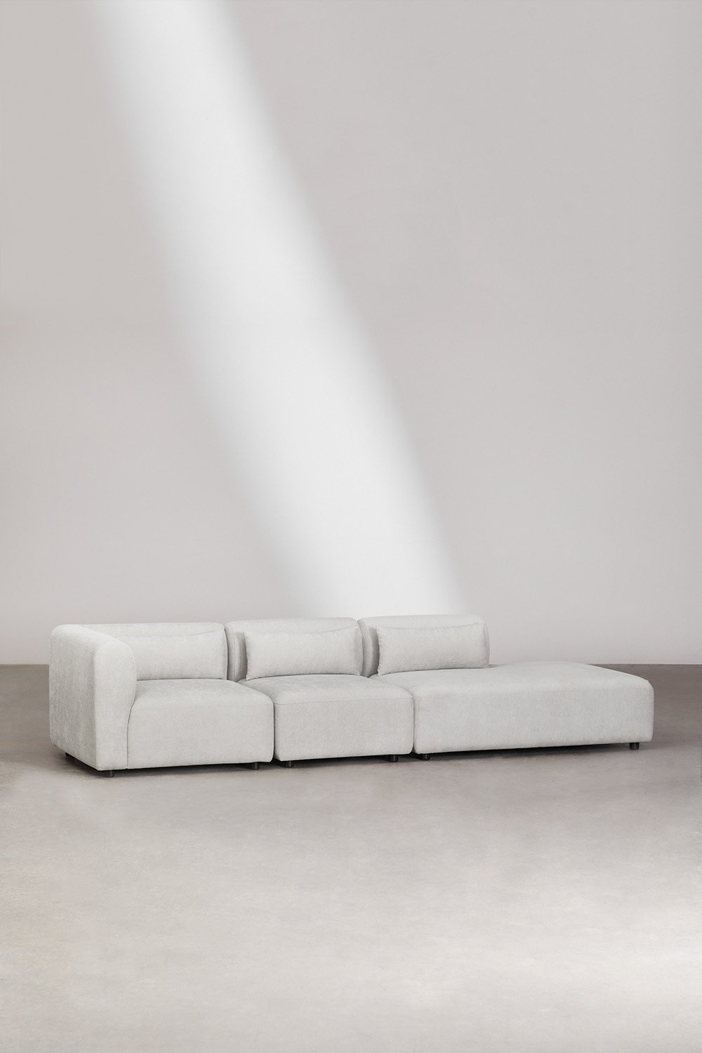 3-teiliges modulares Ecksofa Fogler mit Chaiselongue rechts, Galeriebild 1