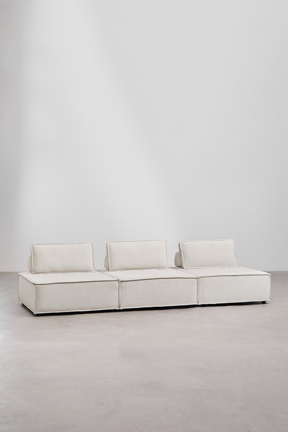 3-teiliges modulares Sofa aus Vermont-Stoff, Galeriebild 1