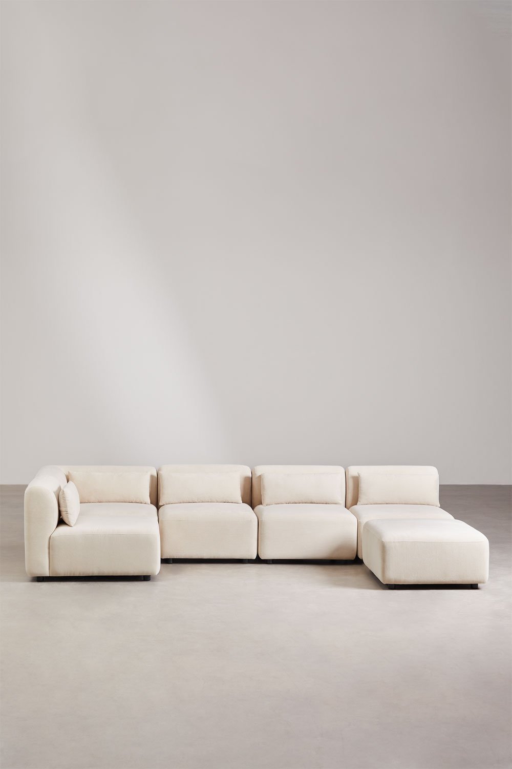 5-teiliges modulares Ecksofa mit Fogler-Hocker , Galeriebild 2