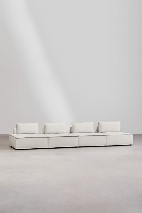 4-teiliges modulares Sofa aus Vermont-Stoff