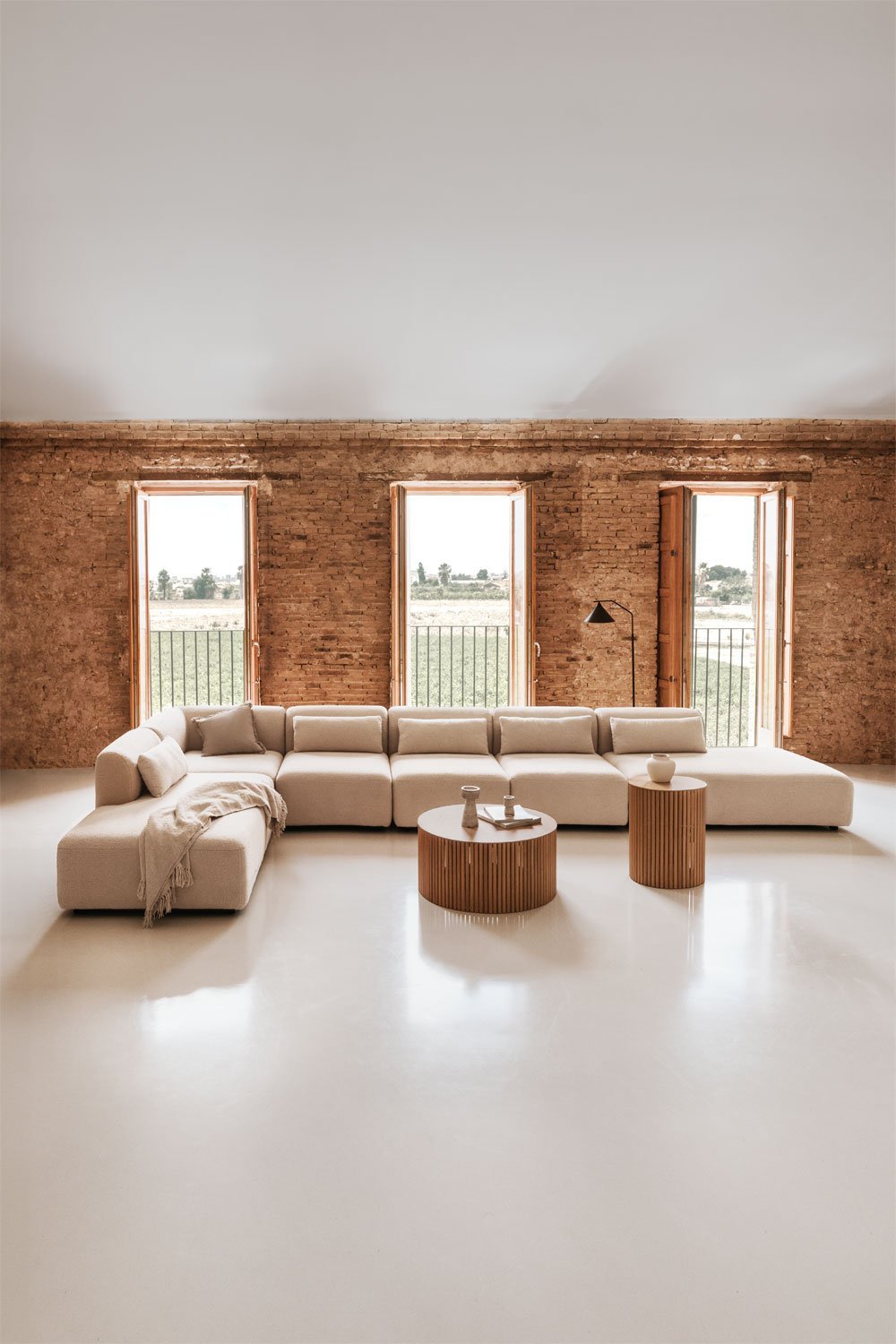 6-teiliges modulares Ecksofa Fogler mit Doppel-Chaiselounge, Galeriebild 14