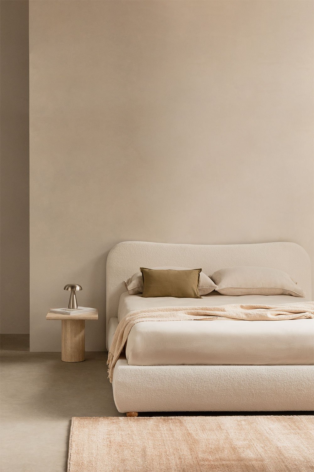 Bett mit aufklappbarem Bettkasten in Shearling Winselet, Galeriebild 1