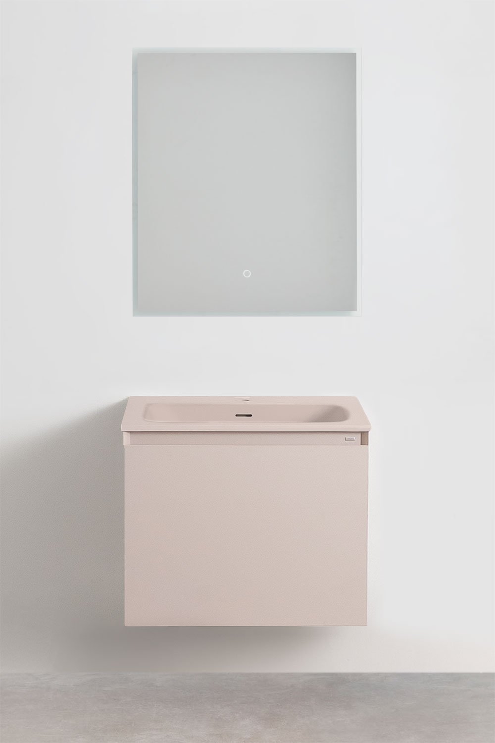 Badezimmermöbelset aus Macrae-Holz mit integriertem Waschbecken    , Galeriebild 2