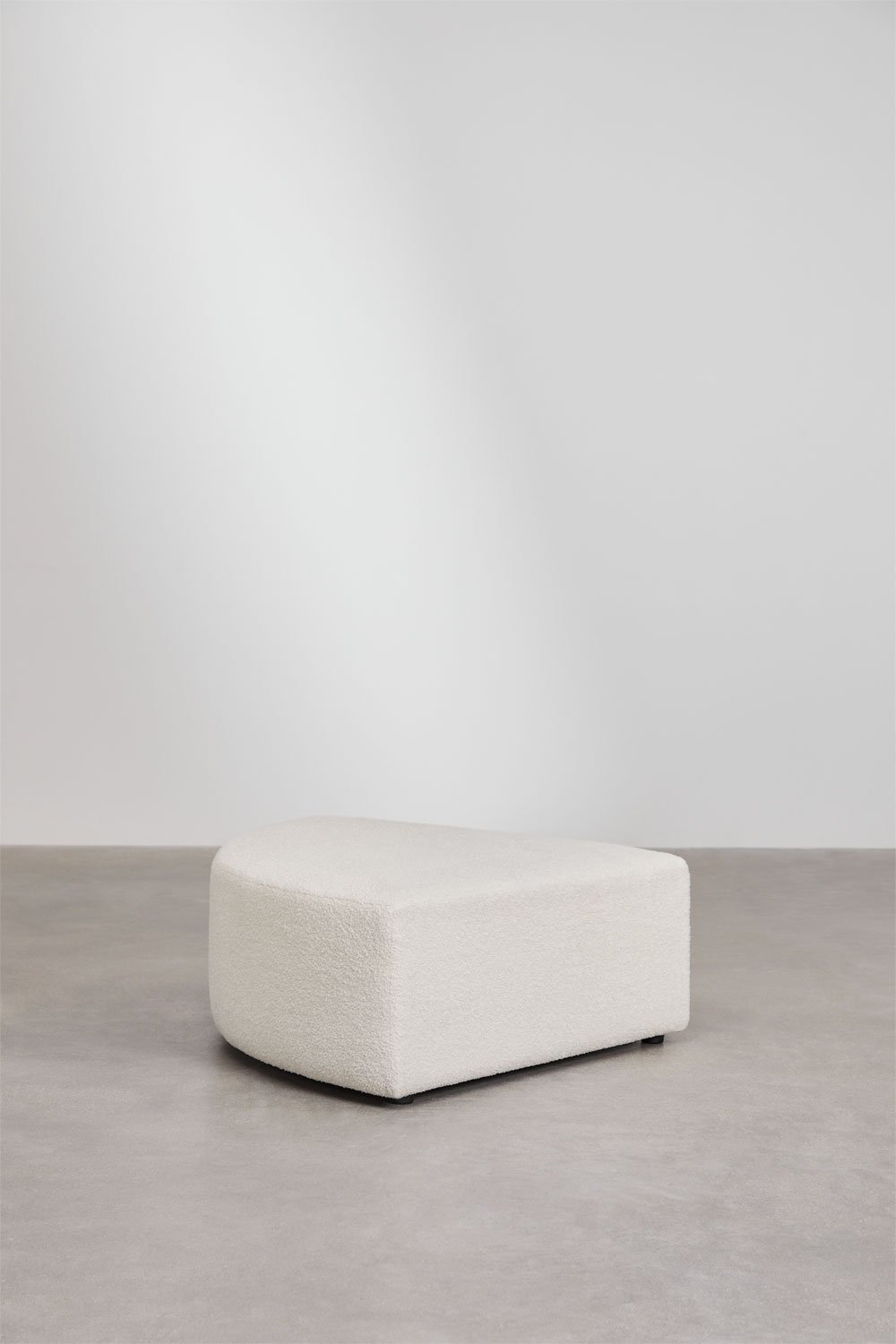 Modulares Sofa mit 1 Teil und 2 dreieckigen Hockern in Schaffell Borjan, Galeriebild 6