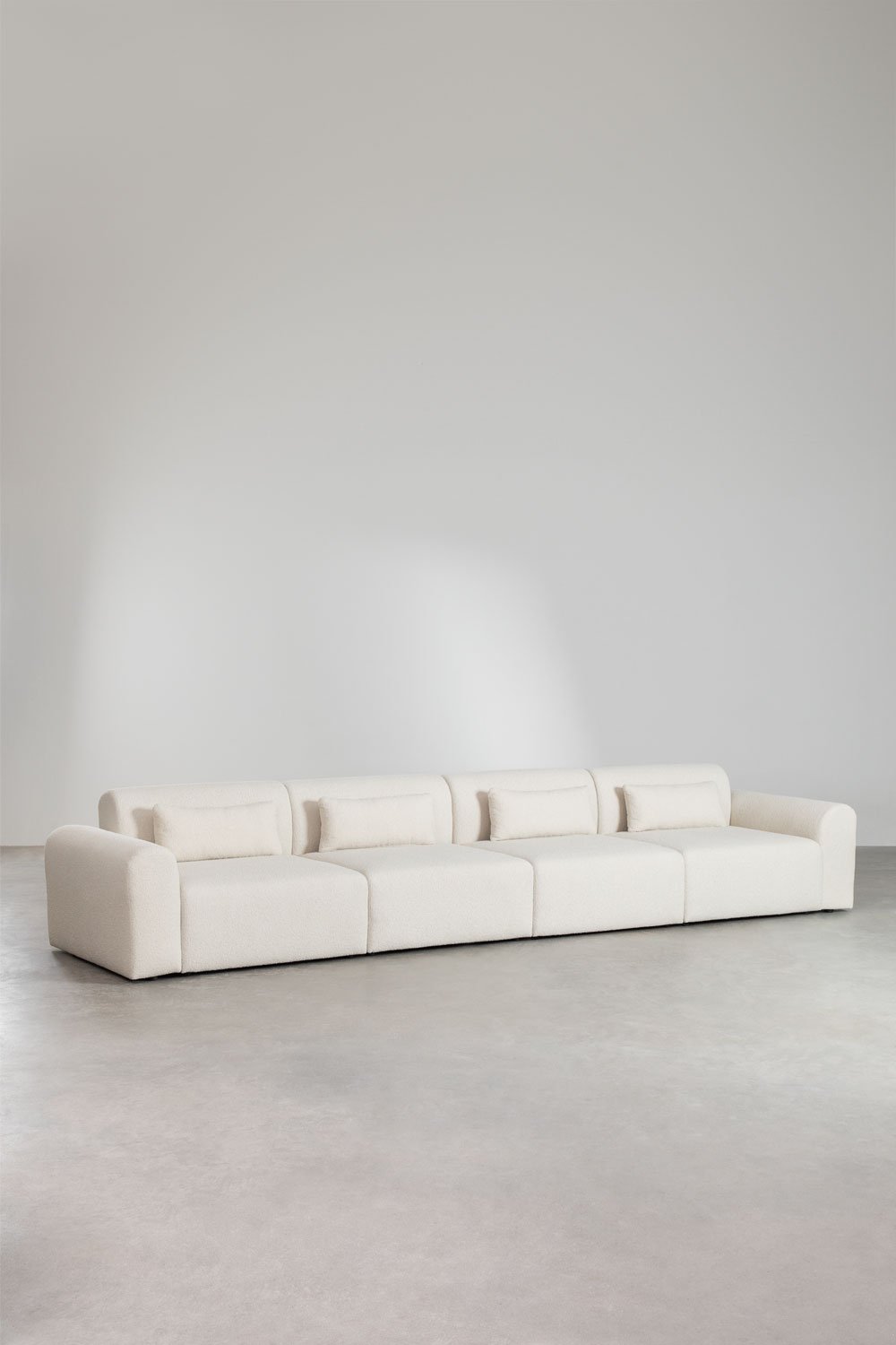 4-teiliges modulares Sofa aus Borjan-Lammfell    , Galeriebild 2