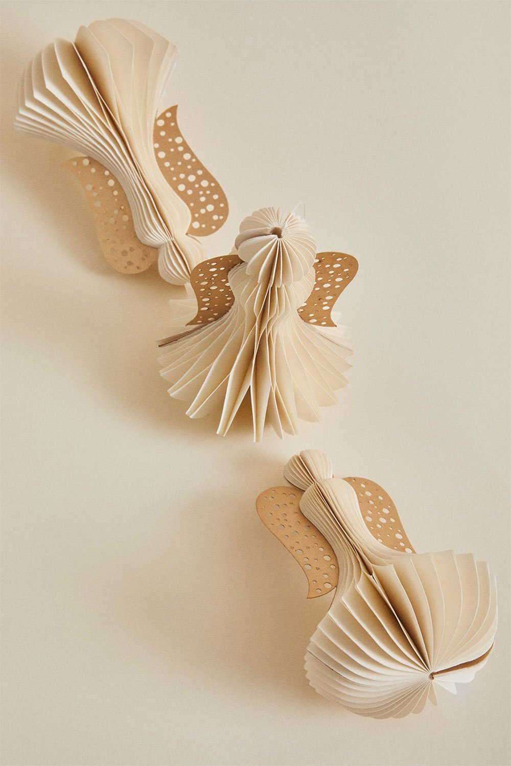 3er Set Weihnachtsdekorationen aus Papier Ceriba, Galeriebild 3