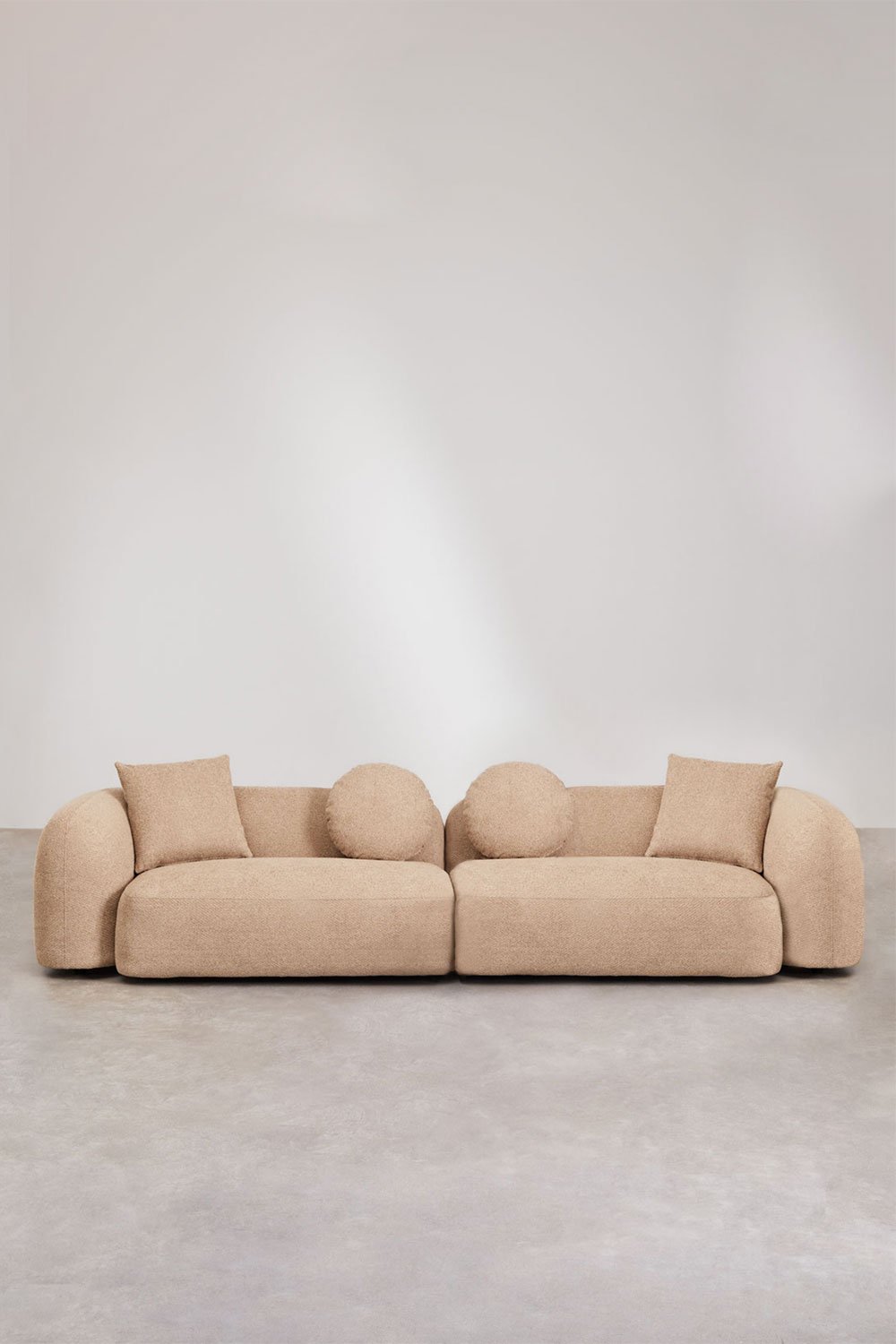 2-teiliges modulares Sofa aus Coco-Bouclé-Stoff  , Galeriebild 1