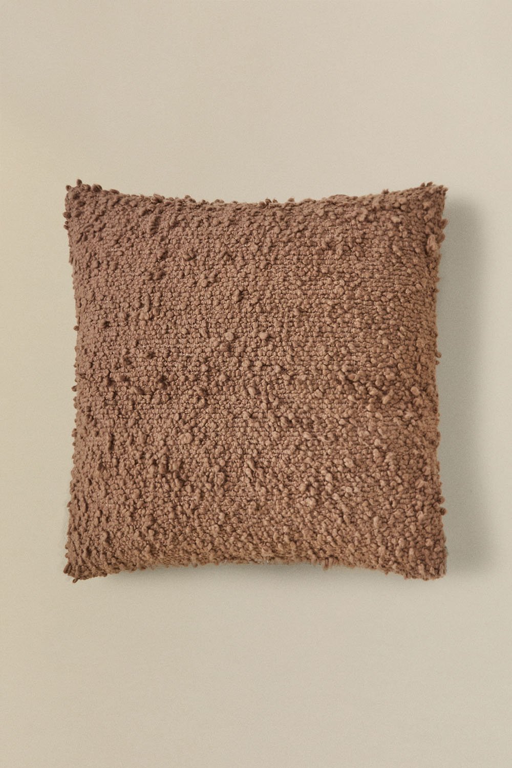 Quadratisches Kissen aus Bouclé-Stoff (45x45 cm) Zanero, Galeriebild 1