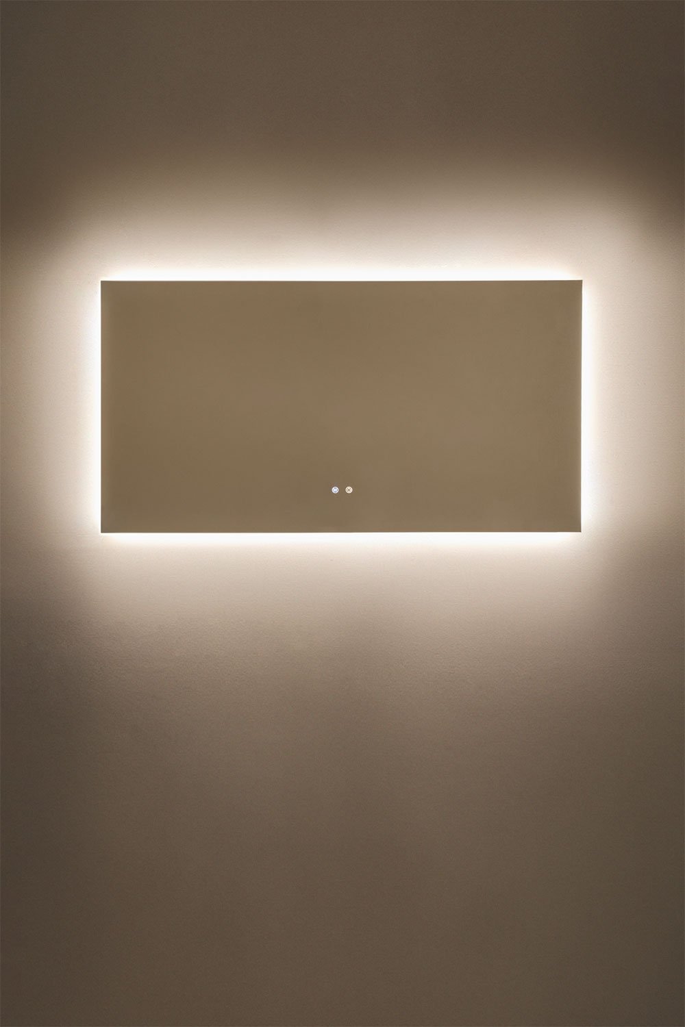 Rechteckiger Wandspiegel 140x75 cm für Badezimmer mit LED-Licht und Antibeschlag Riben, Galeriebild 4