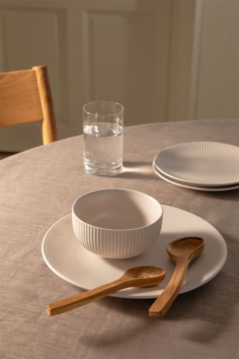 Geschirrset aus New Bone China, 12-teilig, Elmora